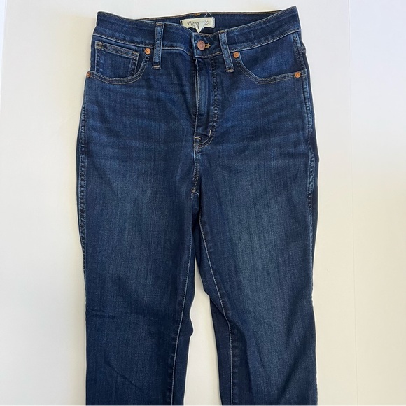 Madewell Curvy High Rise Skinny Jeans Women’s Size 28 Blue Dark Wash High Waist - Picture 4 of 10
